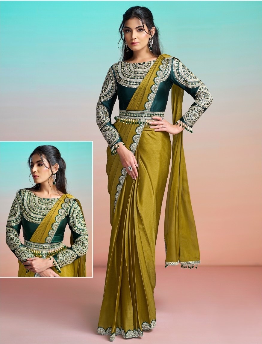 Velvet Grace Designer Saree